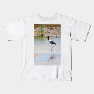 Saddle-billed stork Kids T-Shirt